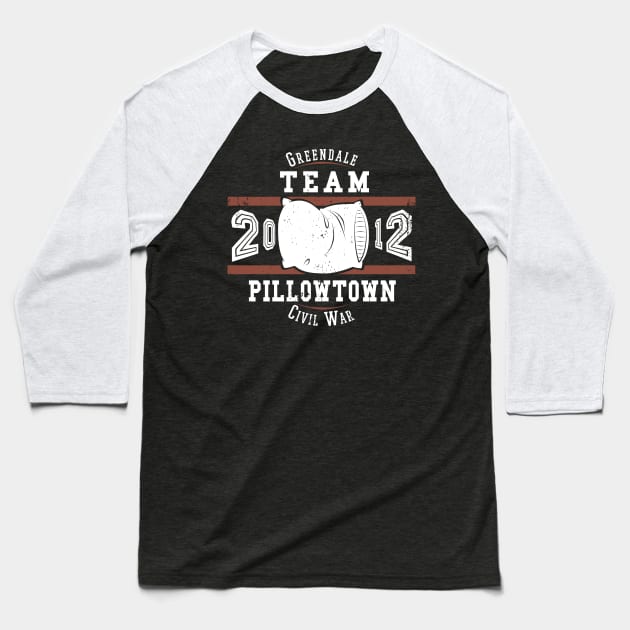 Pillowtown Baseball T-Shirt by IceColdTea